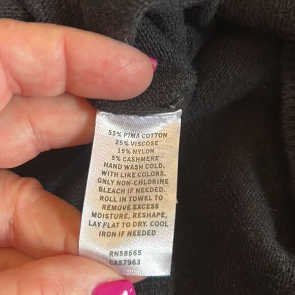 Treasure & Bond black turtleneck sweater Size XS New - Picture 8 of 10